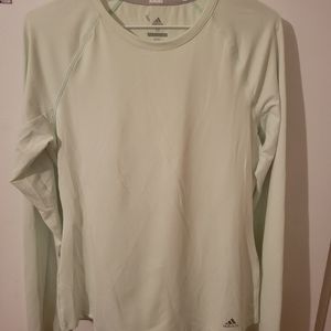 Adidas Women's Golf Long Sleeve Top Medium Light Mint Green Tags